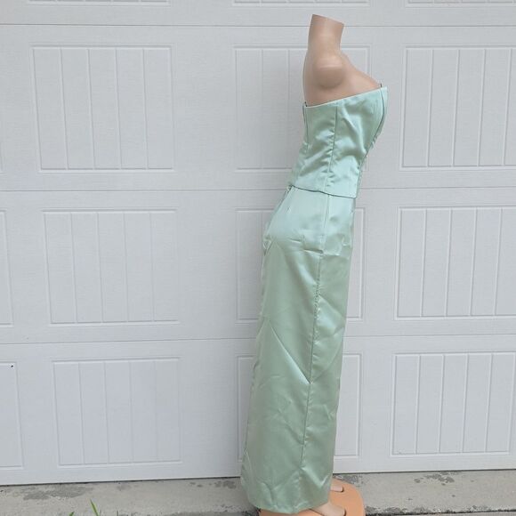 BRAND NEW BARI JAY TWO PIECE GOWN BACK ZIPPER CLOSURE WITH JEWEL STUDDED - Picture 6 of 16